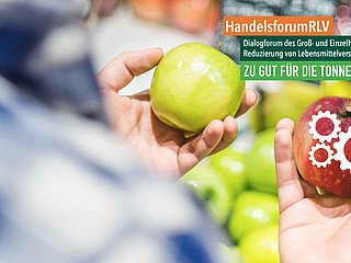 Zwei Hände halten jeweils einen Apfel