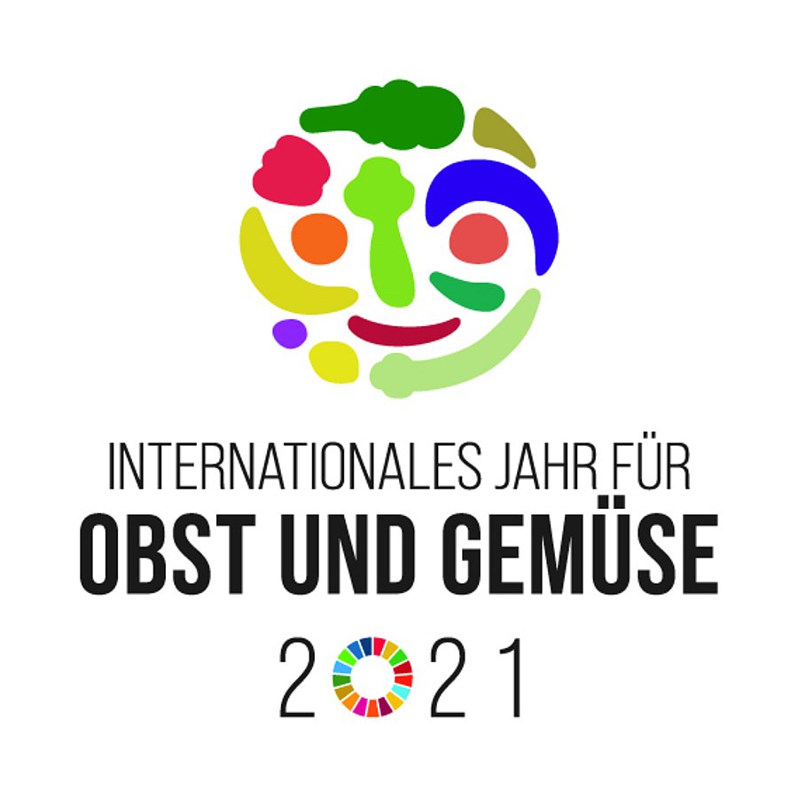 Logo des Internationalen Jahres für Obst und Gemüse