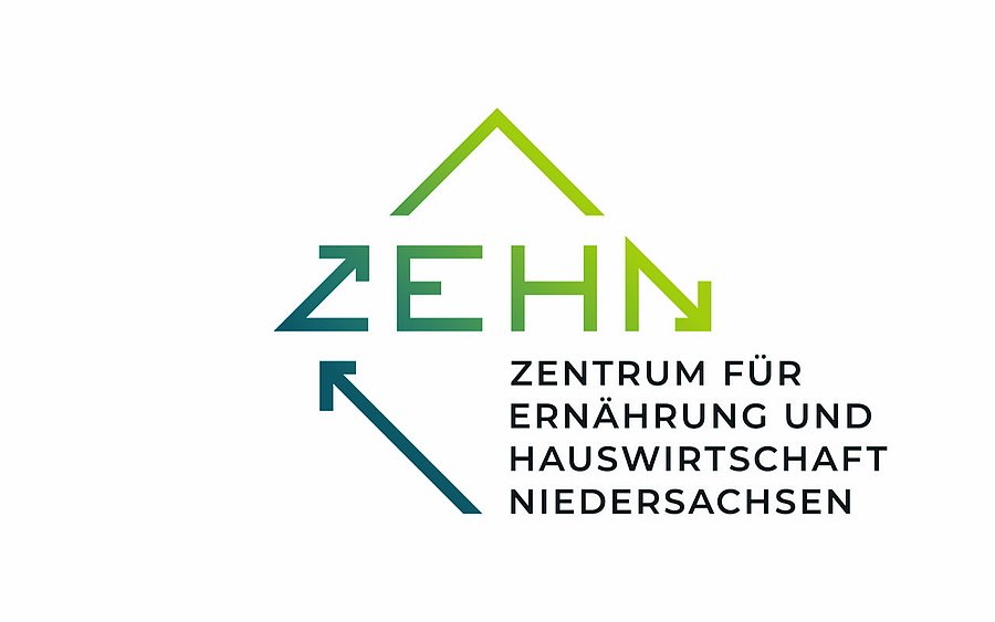 Blau-Grünes Logo des ZEHN in Rauten-Form