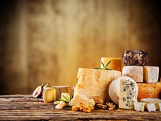 Verschiedene Käsesorten